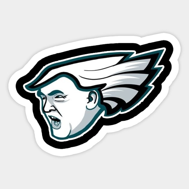 Philadelphia Eagles Trump Parody Sticker by Church Life